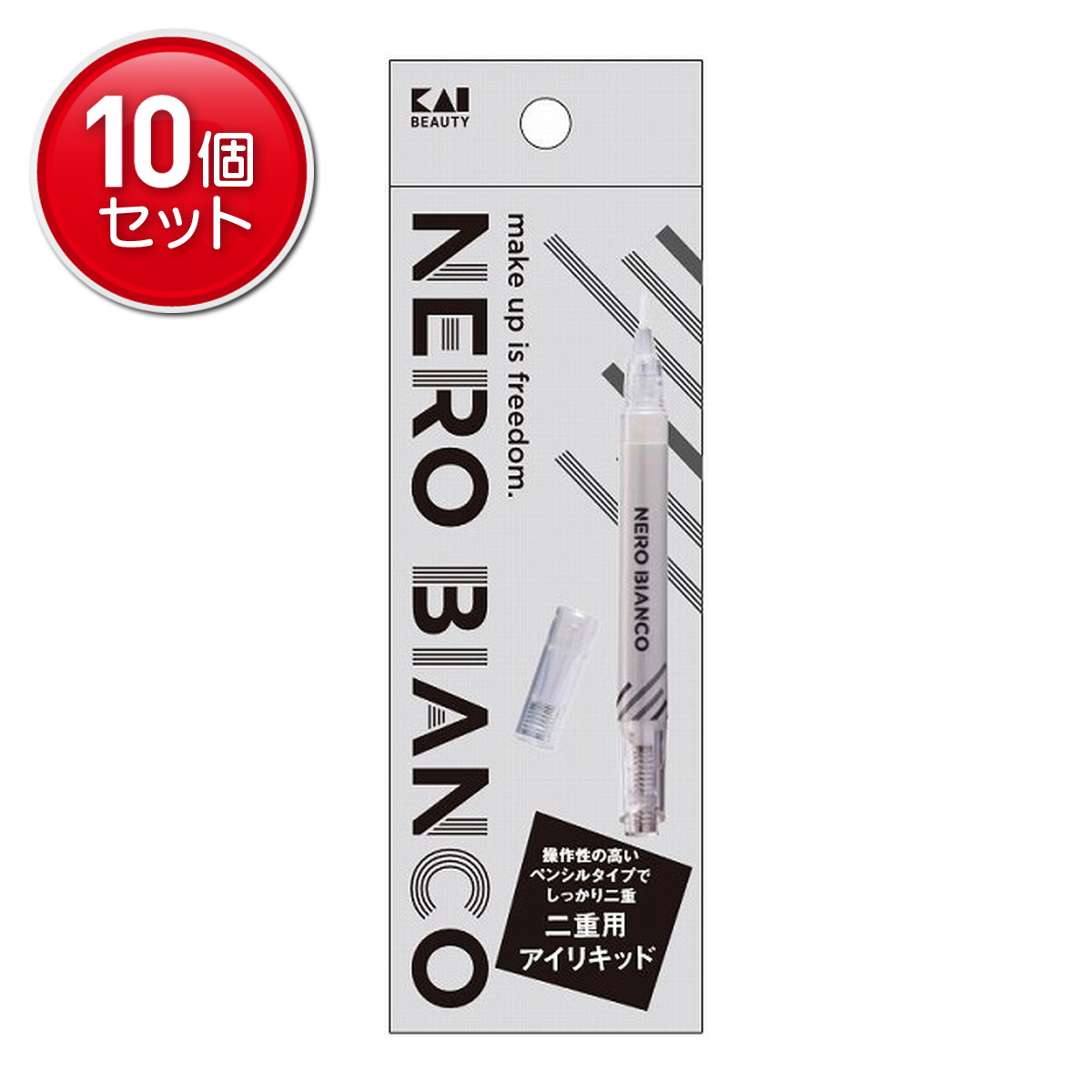 商品名：貝印 KQ3512 NEROBIANCO 二重用 アイリキッド内容量：1個JANコード：4901601074888発売元、製造元、輸入元又は販売元：貝印株式会社原産国：日本商品番号：101-4901601074888商品説明ノック式ペンタイプ形状の二重用アイリキッド。 コンパクトサイズで持ち運びにも便利。広告文責：アットライフ株式会社TEL 050-3196-1510 ※商品パッケージは変更の場合あり。メーカー欠品または完売の際、キャンセルをお願いすることがあります。ご了承ください。
