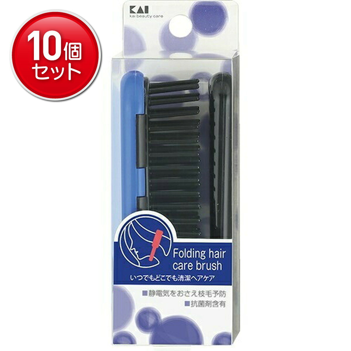 商品名：折りたたみヘアケアブラシ HL0011(1コ入)内容量：1本JANコード：4901601277517発売元、製造元、輸入元又は販売元：貝印株式会社原産国：日本区分：化粧品商品番号：101-63217商品説明：●毎日のお手入れに欠かせないブラシです。髪のもつれ、ホコリや汚れを取るのにお使いください。●折りたたむとコンパクトなサイズになり、携帯に便利です。●ブラシ部にシリコーンオイルを含有しているため、指どおりがなめらかです。●ブラシ部に雑菌の繁殖を抑える抗菌剤を含有しています。広告文責：アットライフ株式会社TEL 050-3196-1510 ※商品パッケージは変更の場合あり。メーカー欠品または完売の際、キャンセルをお願いすることがあります。ご了承ください。