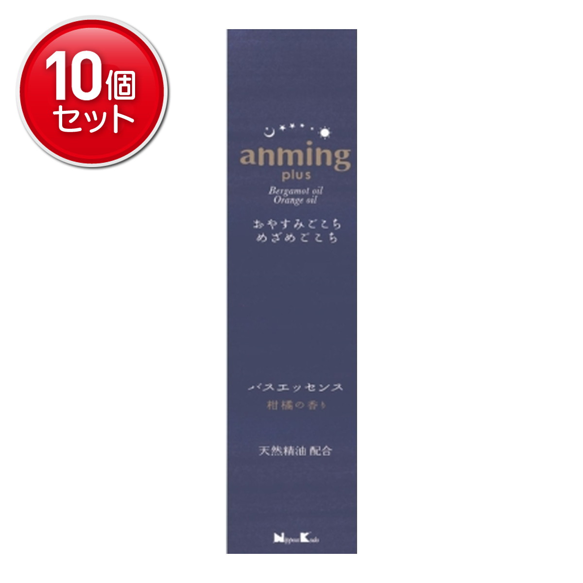 【最安挑戦！まとめ買い×10点セット】日本香堂 アンミング プラス バスエッセンス 200ML 入浴剤