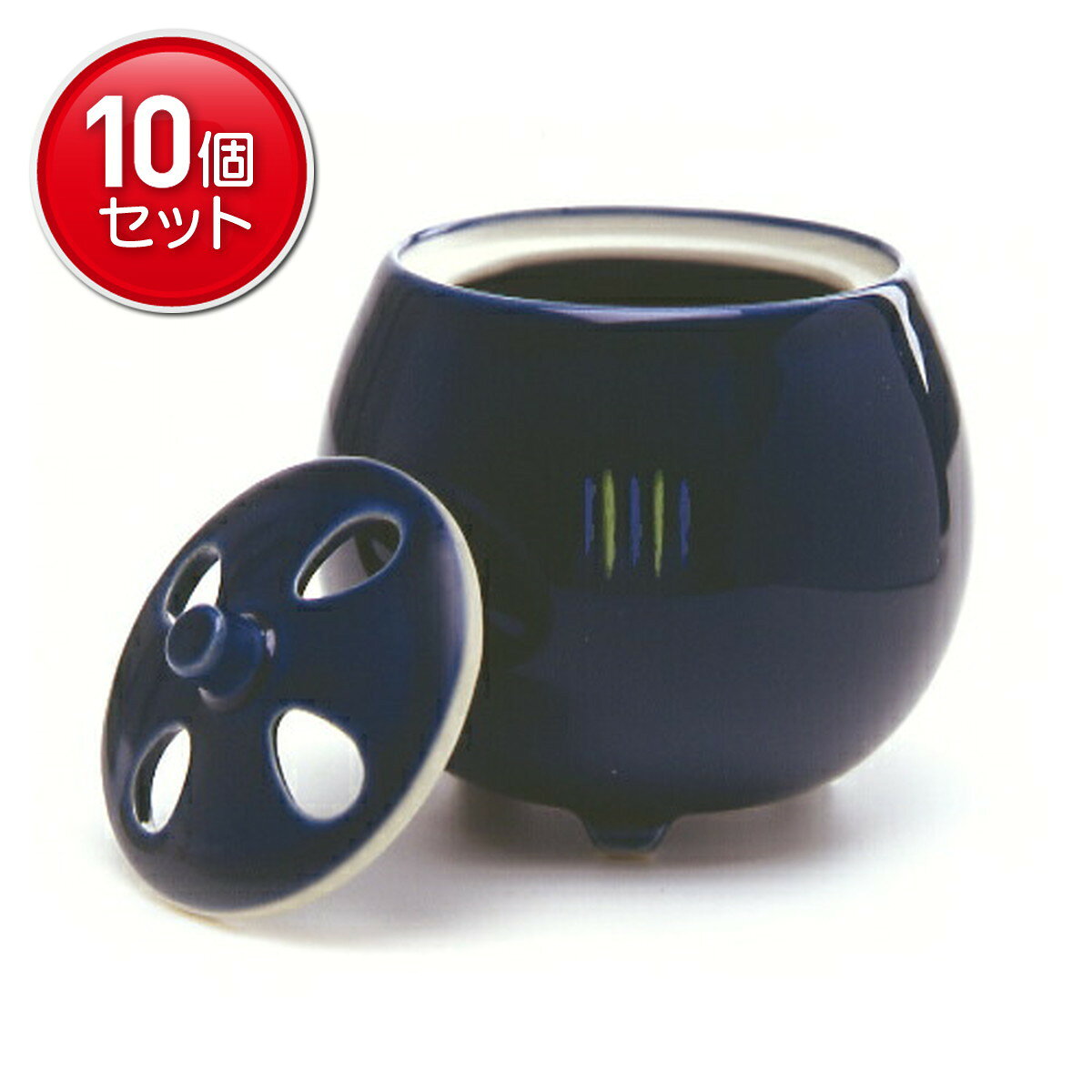 【最安挑戦！まとめ買い×10点セット】お香 インセンス 「かゆらぎ 丸型香炉」 　(4902125384316)