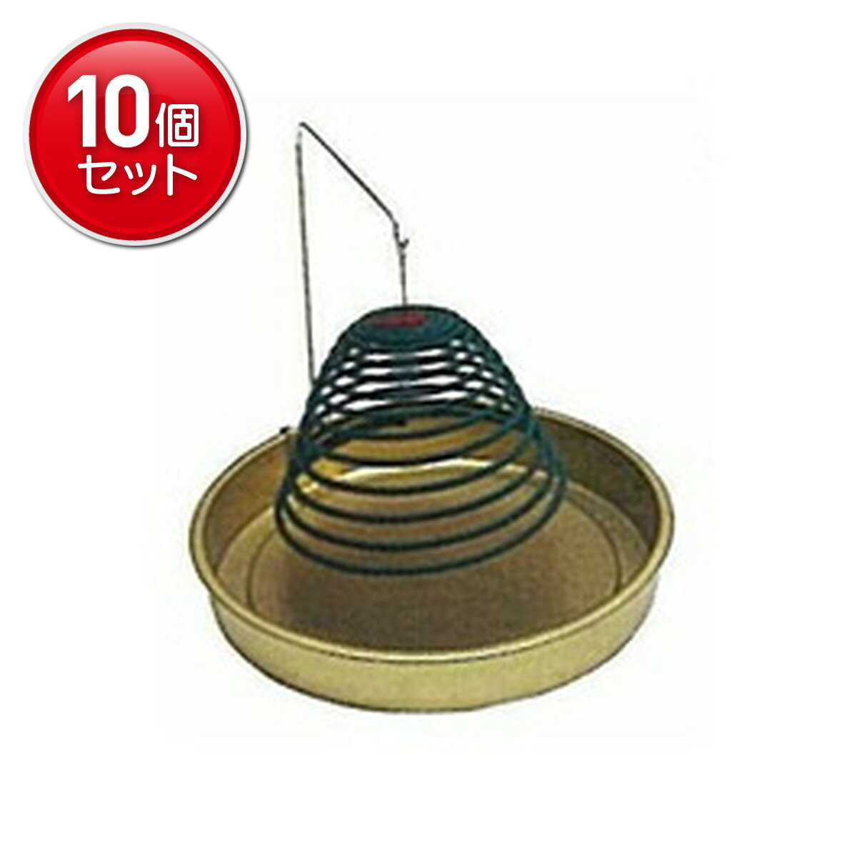 【最安挑戦！まとめ買い×10点セット】日本香堂 うずまき線香 釣り台 ★まとめ買い特価! ( 4902125755147 )