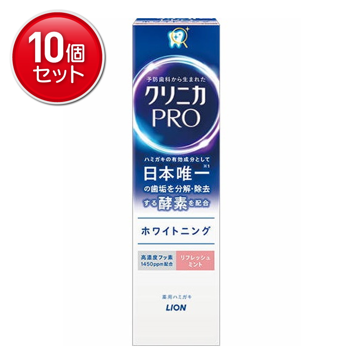 商品名：ライオン クリニカ PRO ホワイトニング ハミガキ リフレッシュミント 95g内容量：95gJANコード：4903301339106発売元、製造元、輸入元又は販売元：ライオン株式会社原産国：日本区分：医薬部外品商品番号：101-4...