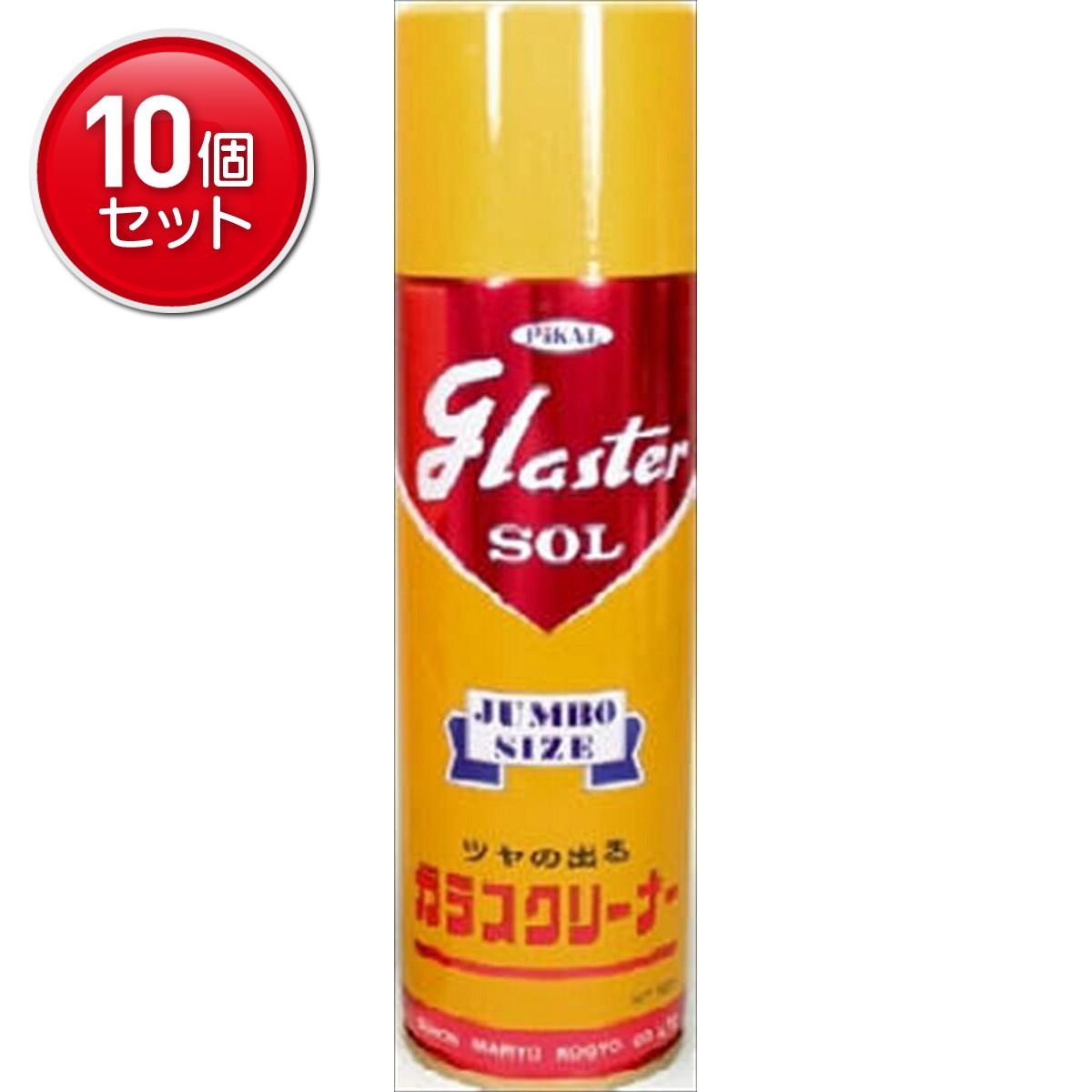 【最安挑戦！まとめ買い×10点セット】【日本磨料工業】ピカール グラスターゾル ジャンボ500ml ガラスクリーナー　(4904178280003)