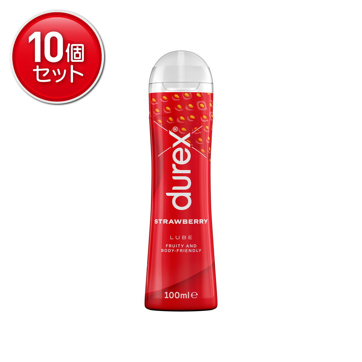 【最安挑戦！まとめ買い×10点セット】レキットベンキーザー デュレックス 潤滑ゼリー ストロベリー 100ml