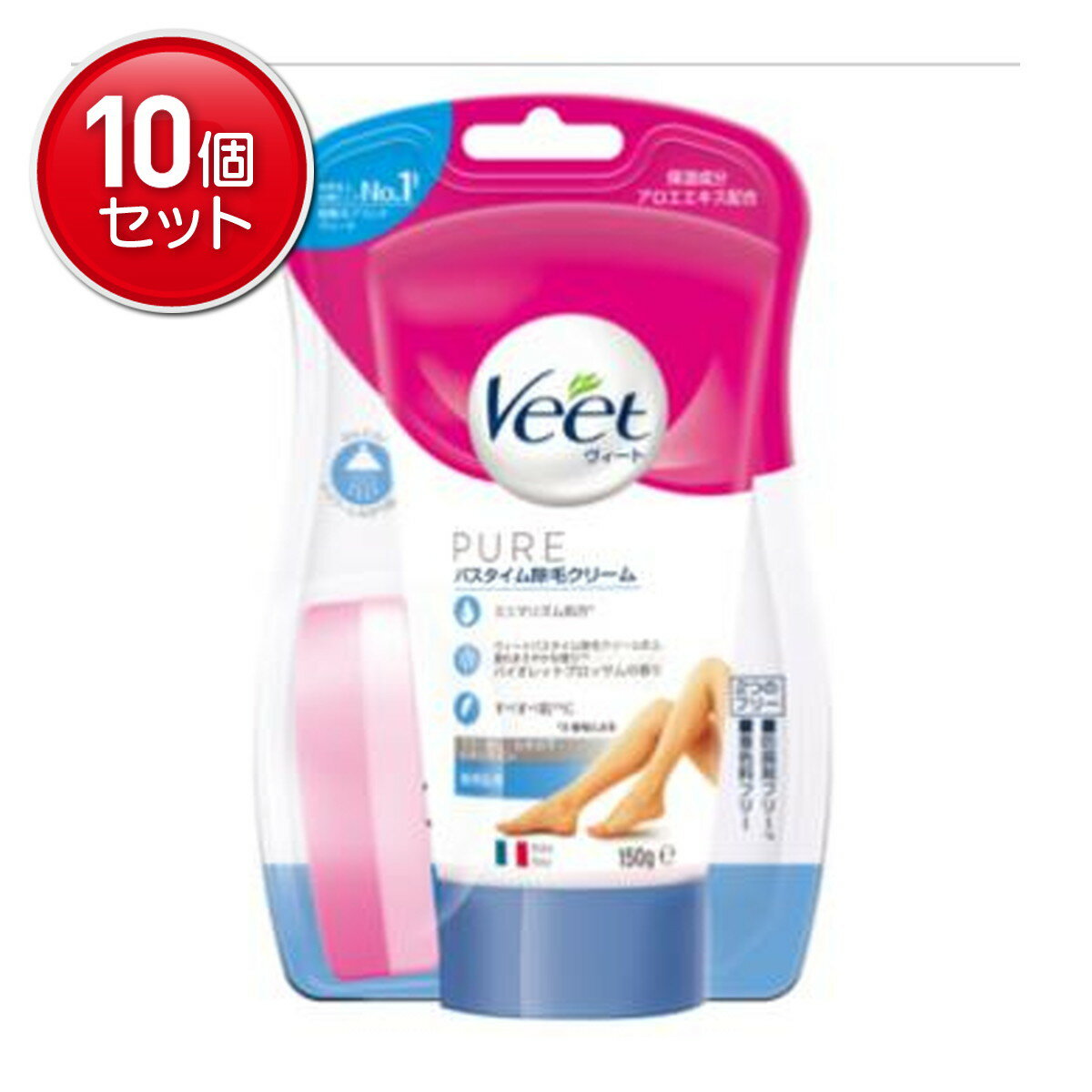 【最安挑戦！まとめ買い×10点セット】レキッドベンキーザー Veet ヴィート ピュアバスタイム 除毛クリ..