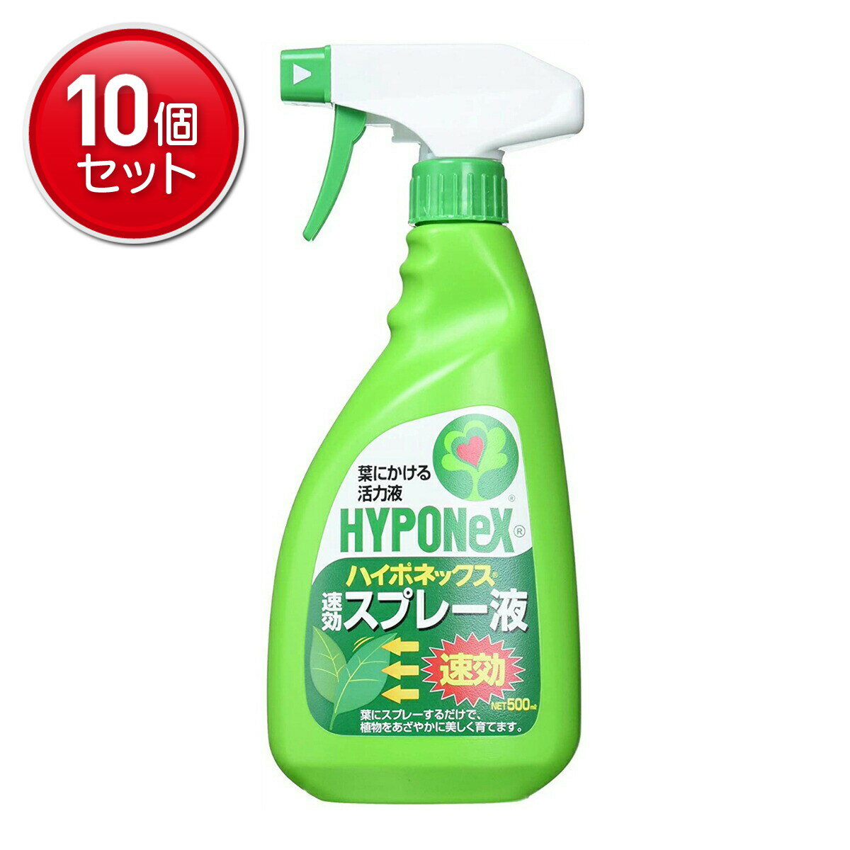 商品名：ハイポネックス ハイポネックス 速効 スプレー液 500ml 活力液内容量：500mlJANコード：4977517004110発売元、製造元、輸入元又は販売元：ハイポネックスジャパン原産国：日本商品番号：101-81353商品説明葉にかける活力液葉にスプレーするだけで、葉や根の活力を高め、植物を美しくイキイキと育てます。においも少なく、観葉植物やハイドロカルチャーに適しています。広告文責：アットライフ株式会社TEL 050-3196-1510 ※商品パッケージは変更の場合あり。メーカー欠品または完売の際、キャンセルをお願いすることがあります。ご了承ください。
