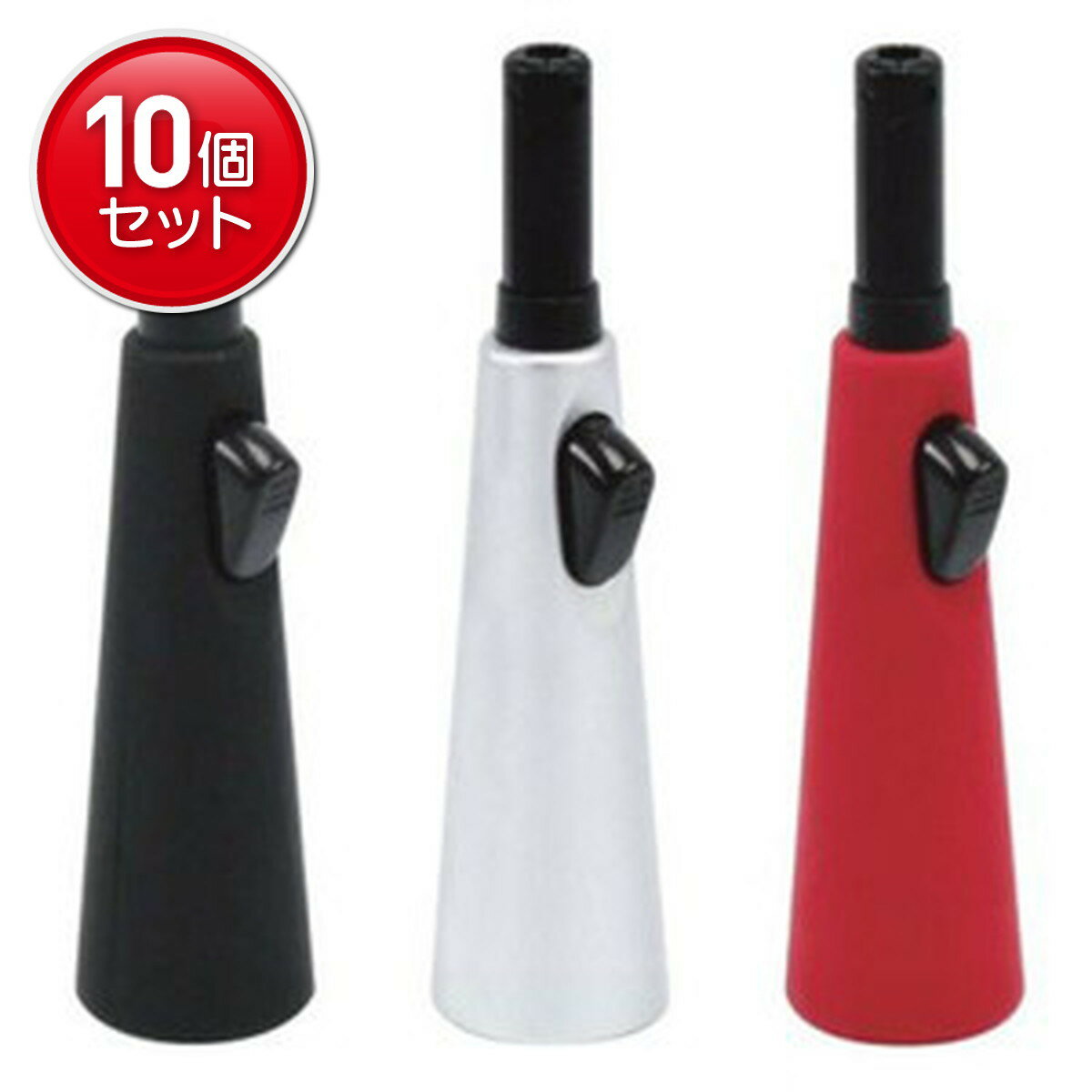 【最安挑戦！まとめ買い×10点セット】ライテック 優火スリム 高齢者向け仏壇用着火ライター ガス注入式..