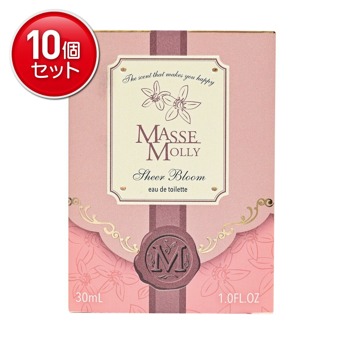 【最安挑戦！まとめ買い×10点セット】コスメステーション MASSEMOLLY マッセモリー プチ シアーブルーム 30mL オードトワレ 香水