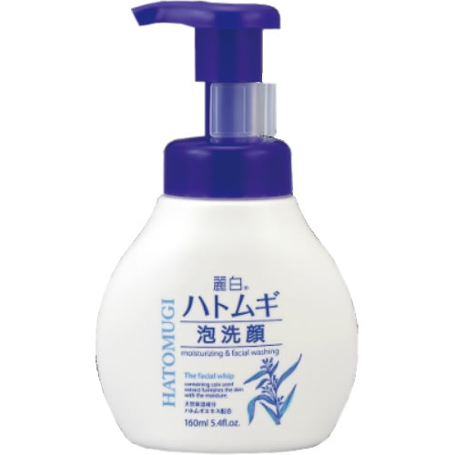 【送料込・まとめ買い×2点セット】熊野油脂 麗白 ハトムギ泡洗顔 本体 160ml