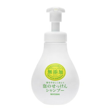 【まとめ買い×5】ミヨシ石鹸 無添加泡のせっけん シャンプー 500ml 本体×5点セット(4537130102350)