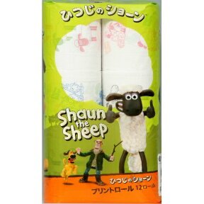 【送料込・まとめ買い×8】西日本衛材　ひつじのショーン プリントロール ダブル　25m×12ロール×8点セット（計96ロール　トイレットペーパー12RW)(4902144213727 )※ケース販売