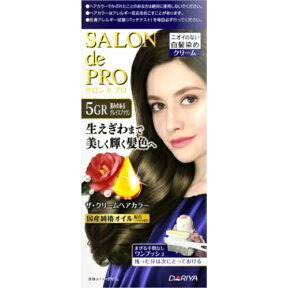 【令和・早い者勝ちセール】ダリヤ サロンドプロ ザ・クリームヘアカラー 白髪用 5GR 深みのあるグレイスブラウン