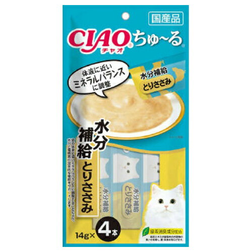 いなば CIAO チャオ ちゅ〜る 水分補給 とりささみ(14g×4本)