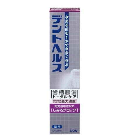 【送料込・まとめ買い×60個セット】ライオン デントヘルス 薬用ハミガキ しみるブロック 115g