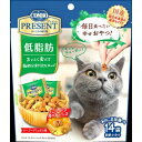 【送料無料・まとめ買い×10個セット】日本ペットフード コンボプレゼント キャット おやつ 低脂肪 (14袋)