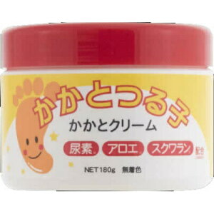 コスメテックスローランド かかとつる子 かかとクリーム 無着色 180g( 尿素 アロエ スクワラン フット 足用 クリーム )