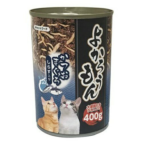 【送料込・まとめ買い×24個セット】ペッツバリュー よかろうもん かつおまぐろ しらす入り 400g キャットフード