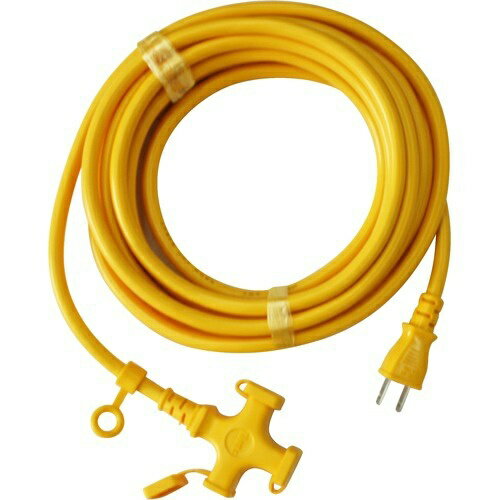 Kowa 延長コード 15A*5m KM109-5 キイロ(1コ入)