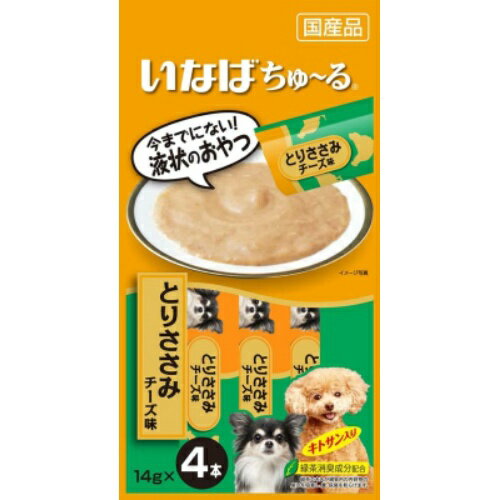 【送料込・まとめ買い×6点セット】いなば ちゅ~る とりささみ チーズ味 14g×4本