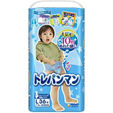 【P20倍★送料込 ×20点セット】ユニ・チャーム　トレパンマン 男の子用 Lサイズ 36枚（子供用紙オムツ） ( 4903111186273 )　※ポイント最大20倍対象