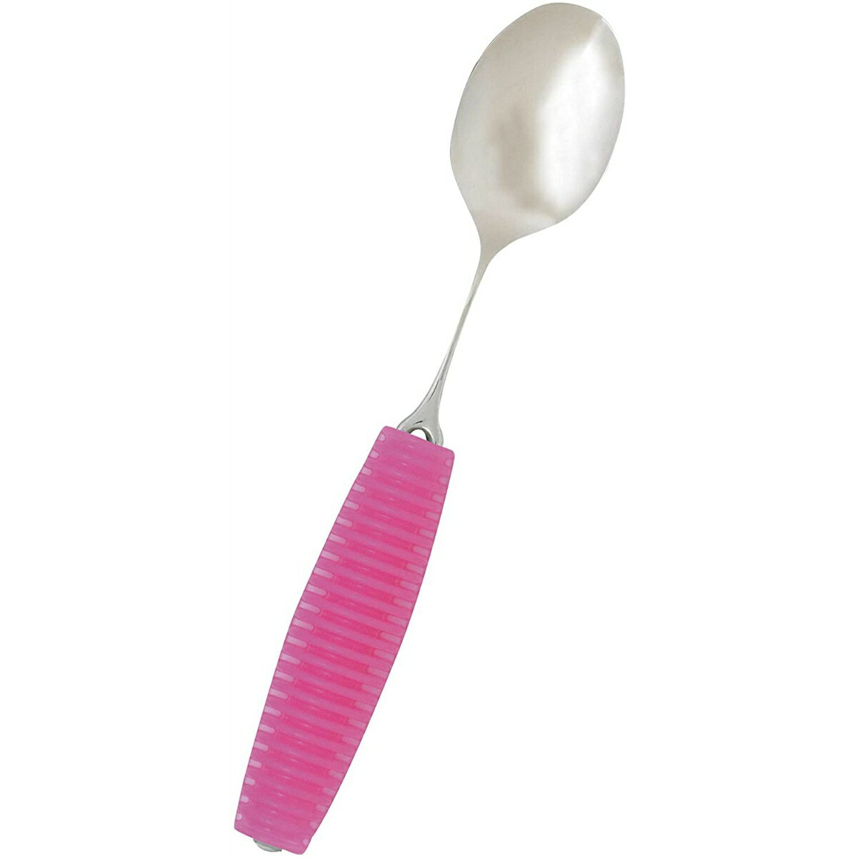 岡部洋食器 フレックスメタルスプーン スプーン大(グリップ付) ピンク 1本入