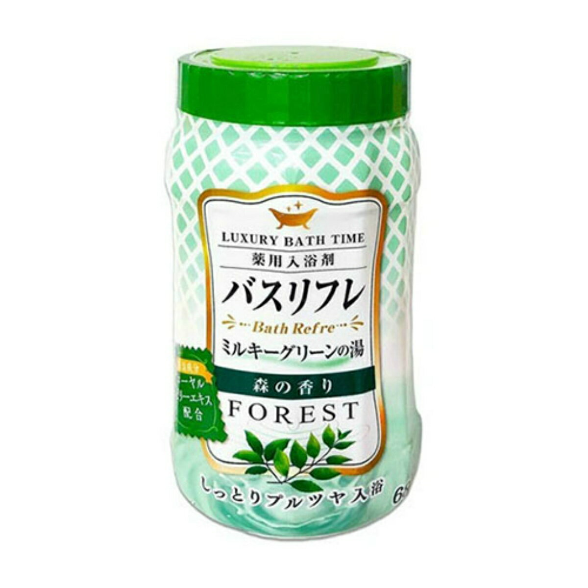 【令和・早い者勝ちセール】ライオンケミカル バスリフレ 薬用 入浴剤 グリーンのにごり湯 森林の香り 680g