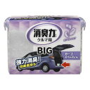 商品名：エステー 消臭力 クルマ用 BIG ホワイトムスク 900g内容量：900gJANコード：4901070124749発売元、製造元、輸入元又は販売元：エステー株式会社原産国：大韓民国商品番号：101-50115商品説明●カーゴスペースやトランクなどの広い空間のイヤなニオイをしっかり消臭。●天然植物抽出エキス配合で、エアコン臭、タバコ臭、汗臭など車内の気になるニオイをしっかり消臭。●カバーから容器を取り出す。●側面のストッパーをはずし、キャップをはずす。●両面テープの片方のハクリ紙をはがし、容器の底2ヵ所に貼る。●容器の底に貼った両面テープのハクリ紙をはがし、水平な場所に固定する。●容器を片手でおさえ、アルミシールをはがし、側面のストッパーをすべて留めて、キャップを閉じる。※薬剤（ゲル）が乾燥し、減りましたらお取り替えです。※使用に伴い薬剤が変色する場合がありますが、品質・性能上問題ありません。【使用期間】通常約2〜4ヵ月持続します。植物抽出消臭剤・界面活性剤（非イオン）・香料・吸水性樹脂●脱落した場合でも運転の妨げにならない水平な面に両面テープで固定する。●横置きしない。●ペダル操作の妨げになるため運転席の下や足元に置かない。●助手席などのエアバッグの作動の邪魔にならない所に取り付ける。●万一、薬剤（ゲル）がこぼれた場合、シートや樹脂部分に付くとシミやヒビ割れ等を起こす恐れがあるので、速やかに布などで拭き取る。●両面テープの貼り直しは、粘着力の低下を招くので避ける。●用途以外に使用しない。※使用期間中はこのカバーをすぐよめる場所に保管する。広告文責：アットライフ株式会社TEL 050-3196-1510 ※商品パッケージは変更の場合あり。メーカー欠品または完売の際、キャンセルをお願いすることがあります。ご了承ください。