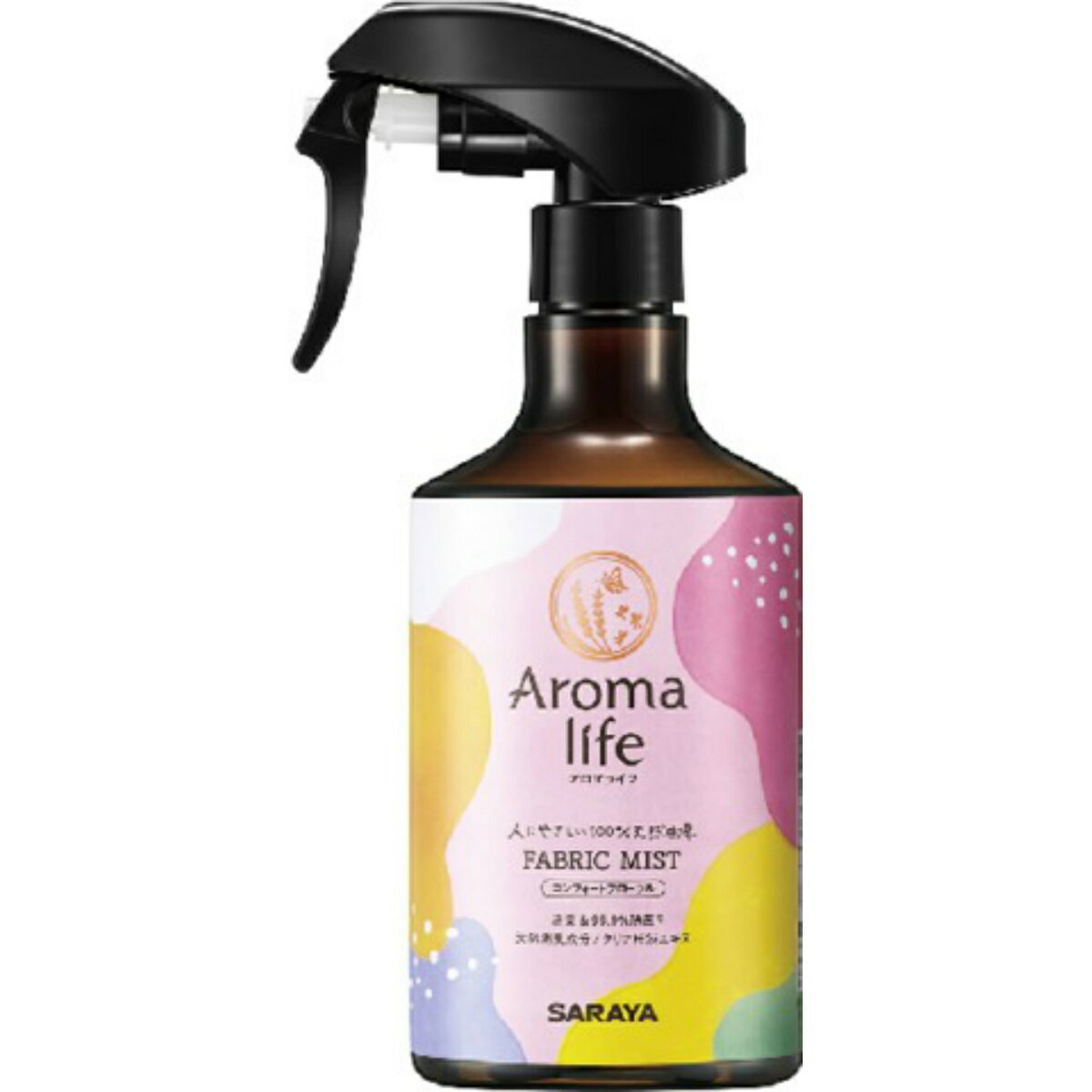 【送料込・まとめ買い×2点セット】サラヤ アロマライフ ファブリックミスト コンフォートフローラル 本体 285ml