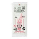 【夜の市★合算2千円超で送料無料対象】ジャパックス PR30C 手付き ポリ袋 LLサイズ 半透明 15枚入(4521684232403)