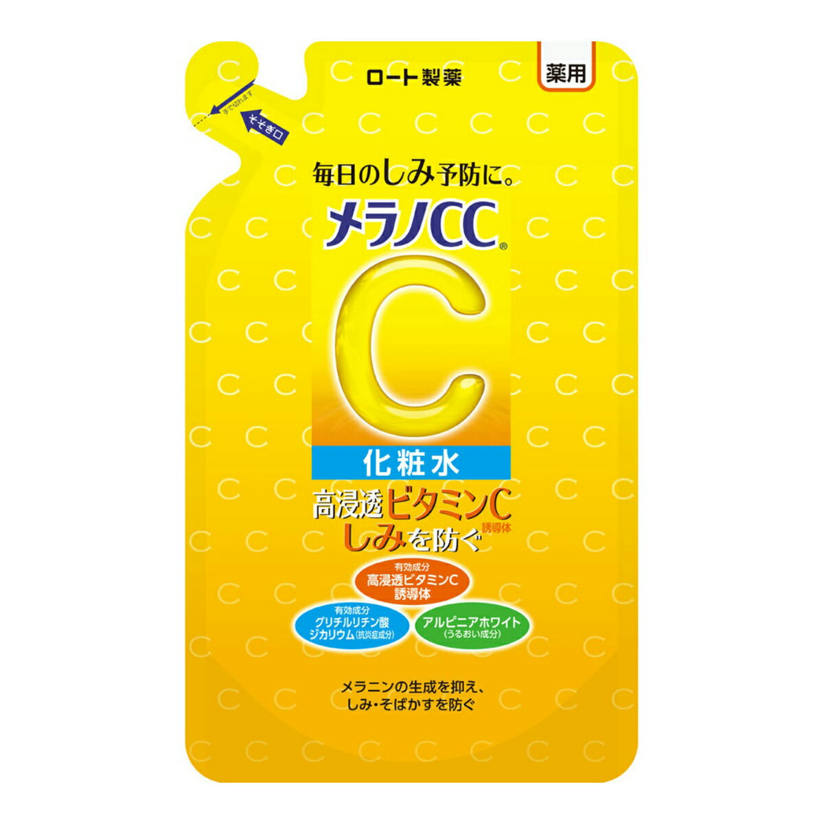 【今月のオススメ品】ロート製薬 メラノCC 薬用 しみ対策 美白化粧水 つめかえ用 170ml 【tr_1344】