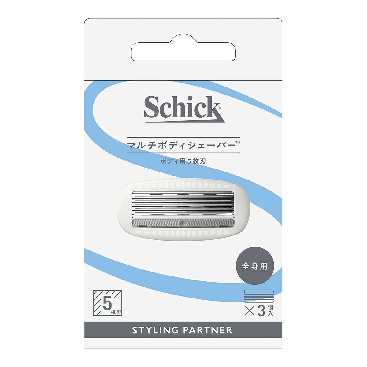 【送料込・まとめ買い×9点セット】シック Schick マルチボディシェーバー 替刃 3コ入