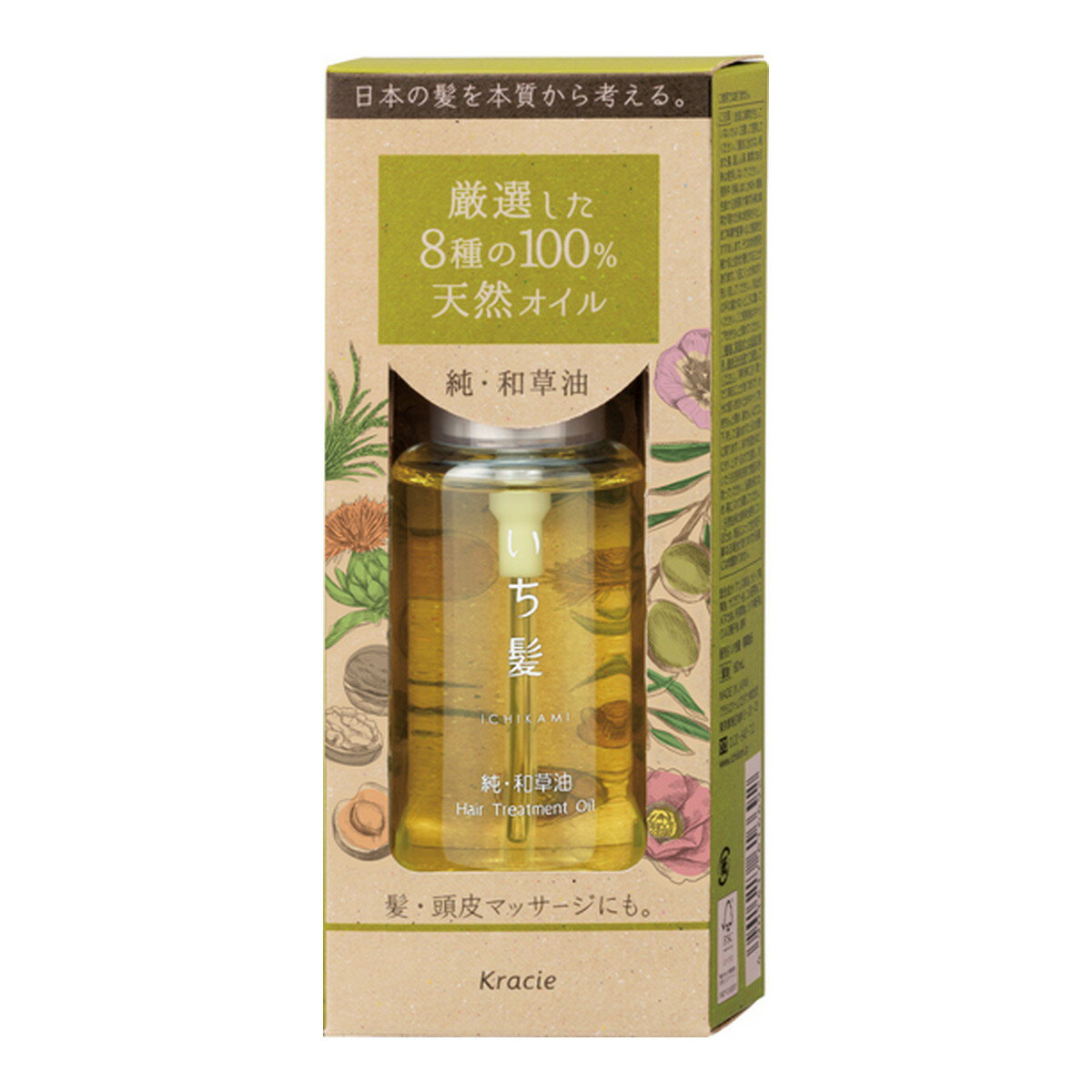 【送料込・まとめ買い×6点セット】クラシエ いち髪 純・和草油 60ml