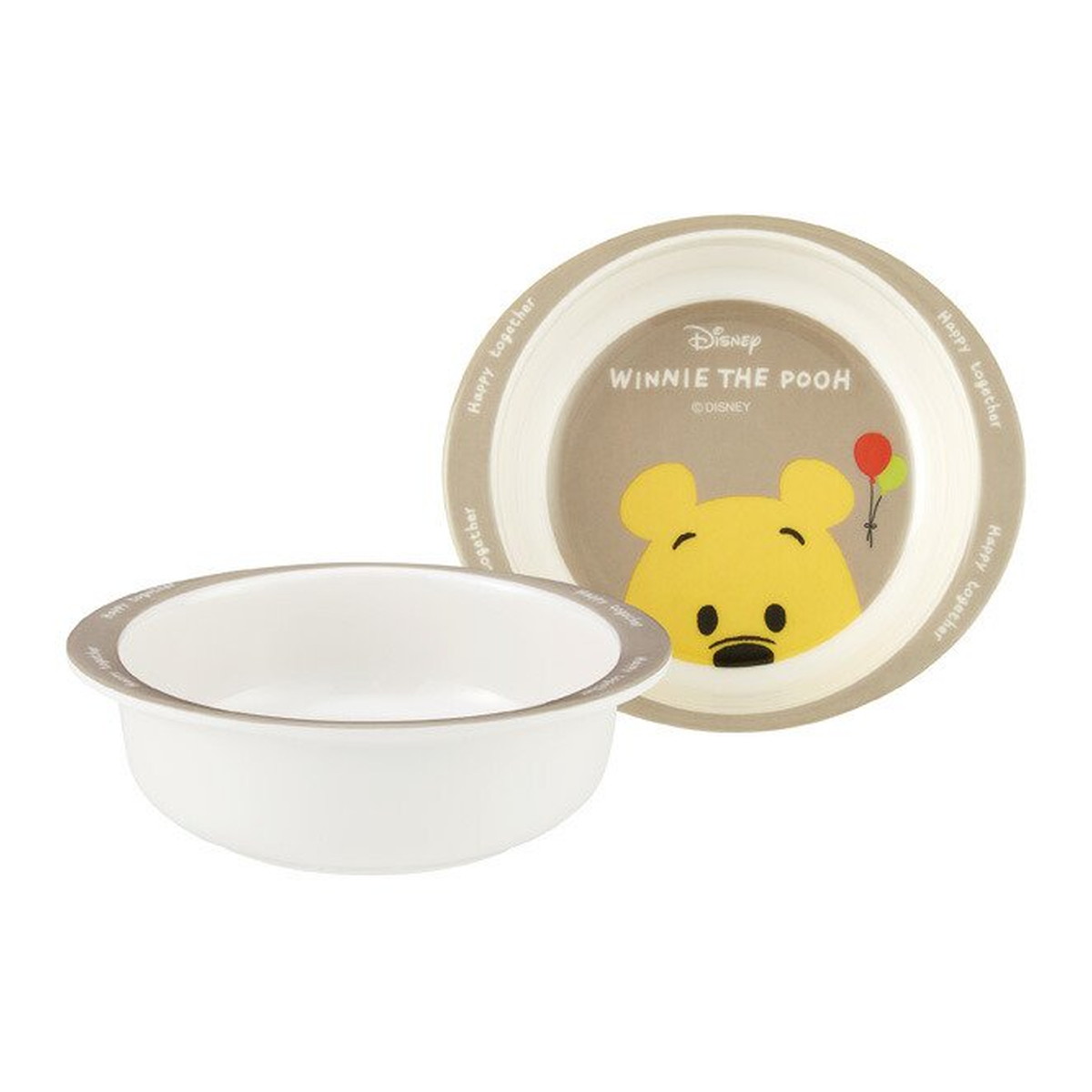 【送料込・まとめ買い×5点セット】スケーター M340 メラミン製 ボウル 260ml POOH くまのプーさん プチフレンズ