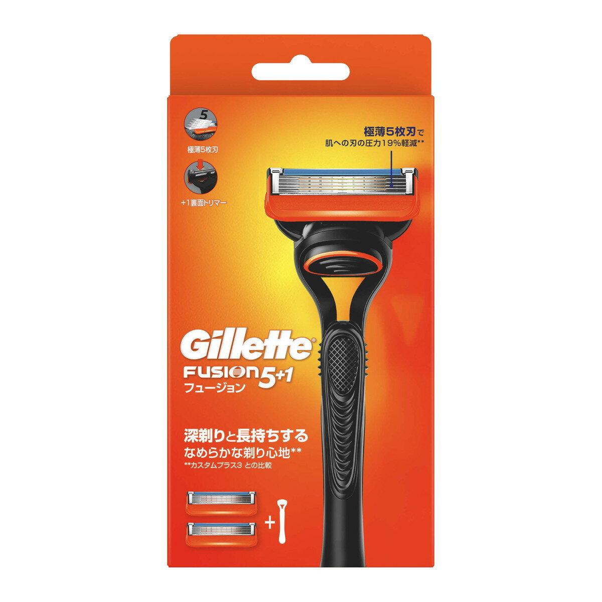 【最大半額!令和セール】P&G ジレット フュージョン マニュアル ホルダー + 替刃2個入