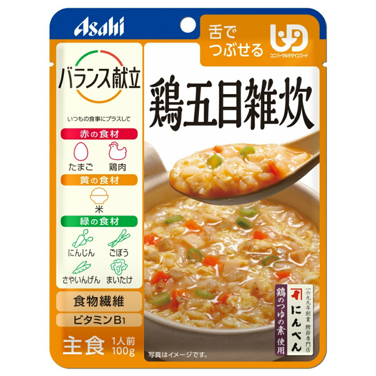 【送料込・まとめ買い×24点セット】アサヒ バランス献立 鶏五目雑炊 100G