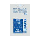 【最大半額!令和セール】ハウスホールドジャパン GT44 超厚 ポリ袋 45L 半透明 10枚