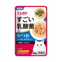 【送料込・まとめ買い×5個セット】いなば CIAO チャオ すごい乳酸菌 パウチ かつお ささみ・おかか入り 40g