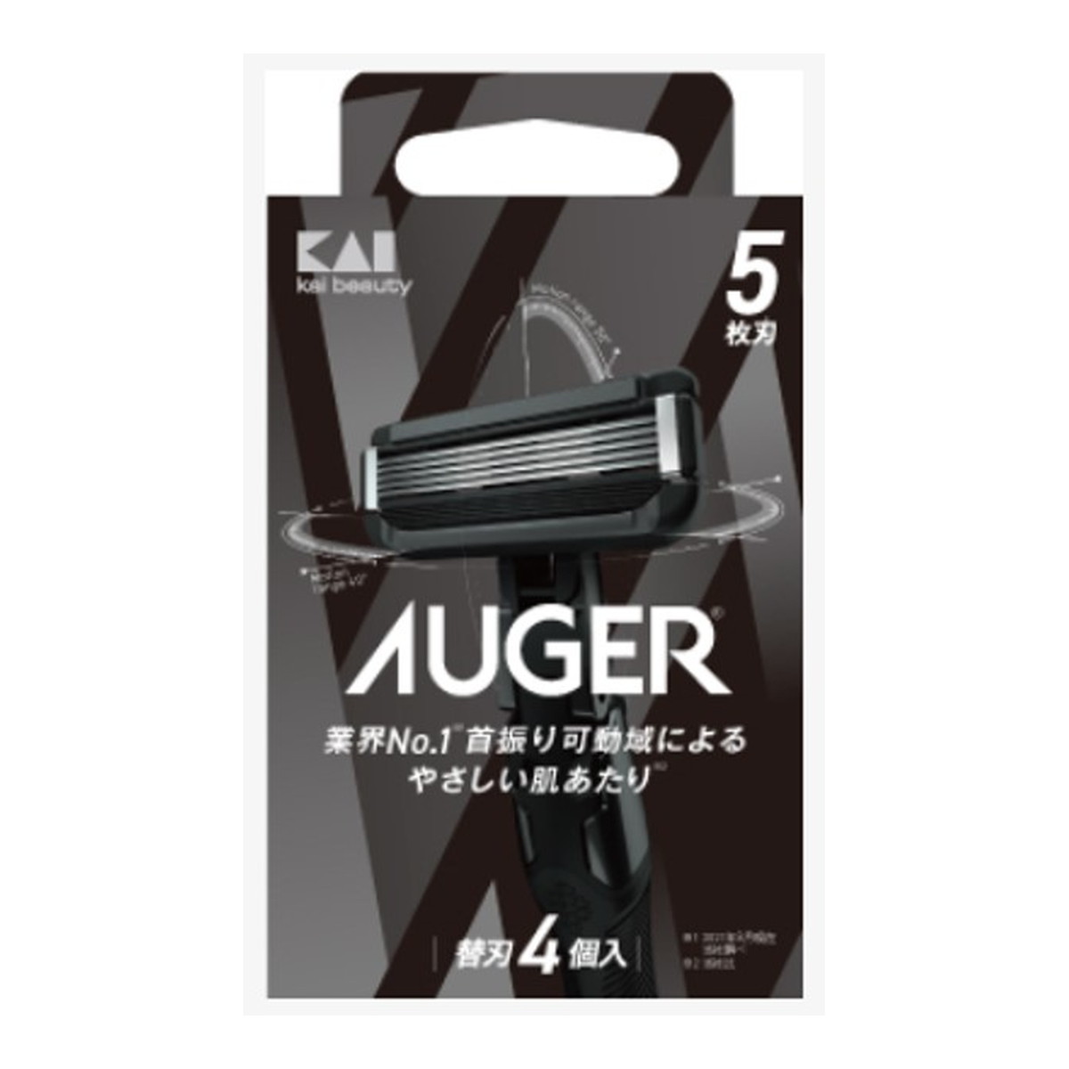 【送料込・まとめ買い×72点セット】貝印 KAI AUGER 替刃 4個入