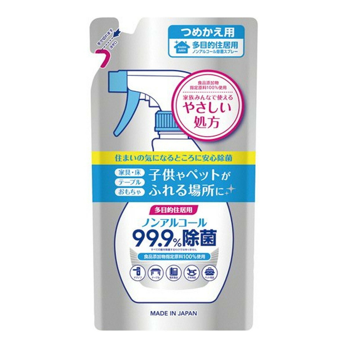 【令和・早い者勝ちセール】第一石鹸 多目的住居用 ノンアルコール除菌スプレー つめかえ用 360mlのサムネイル