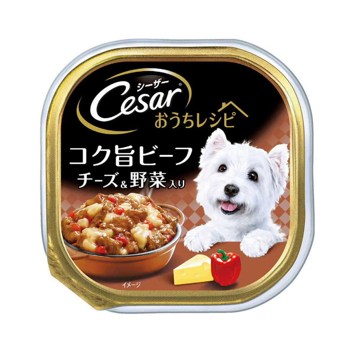 【送料込・まとめ買い×8点セット】マースジャパン シーザー おうちレシピ コク旨ビーフ チーズ&野菜入り 100g