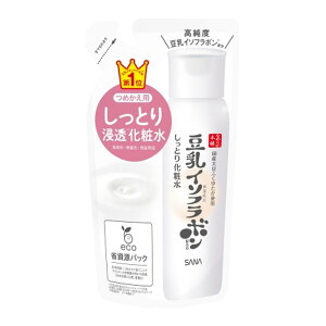 【令和・早い者勝ちセール】常盤薬品工業 SANA サナ なめらか本舗 豆乳イソフラボン しっとり化粧水 NC つめかえ用 180g