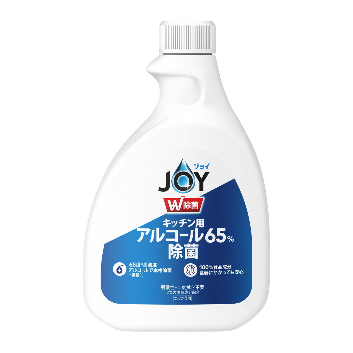 【令和・早い者勝ちセール】P&G ジョイ W除菌 キッチン用 アルコール65% 除菌 つけかえ用 350mlのサムネイル