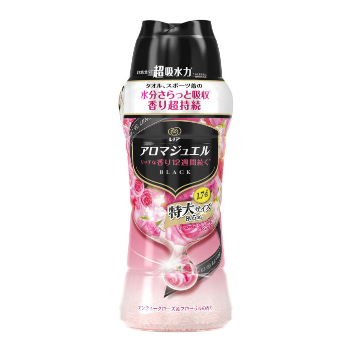 【送料込・まとめ買い×4点セット】P&G レノア アロマジュエル アンティークローズ&フローラルの香り 本体 特大サイズ 805ml