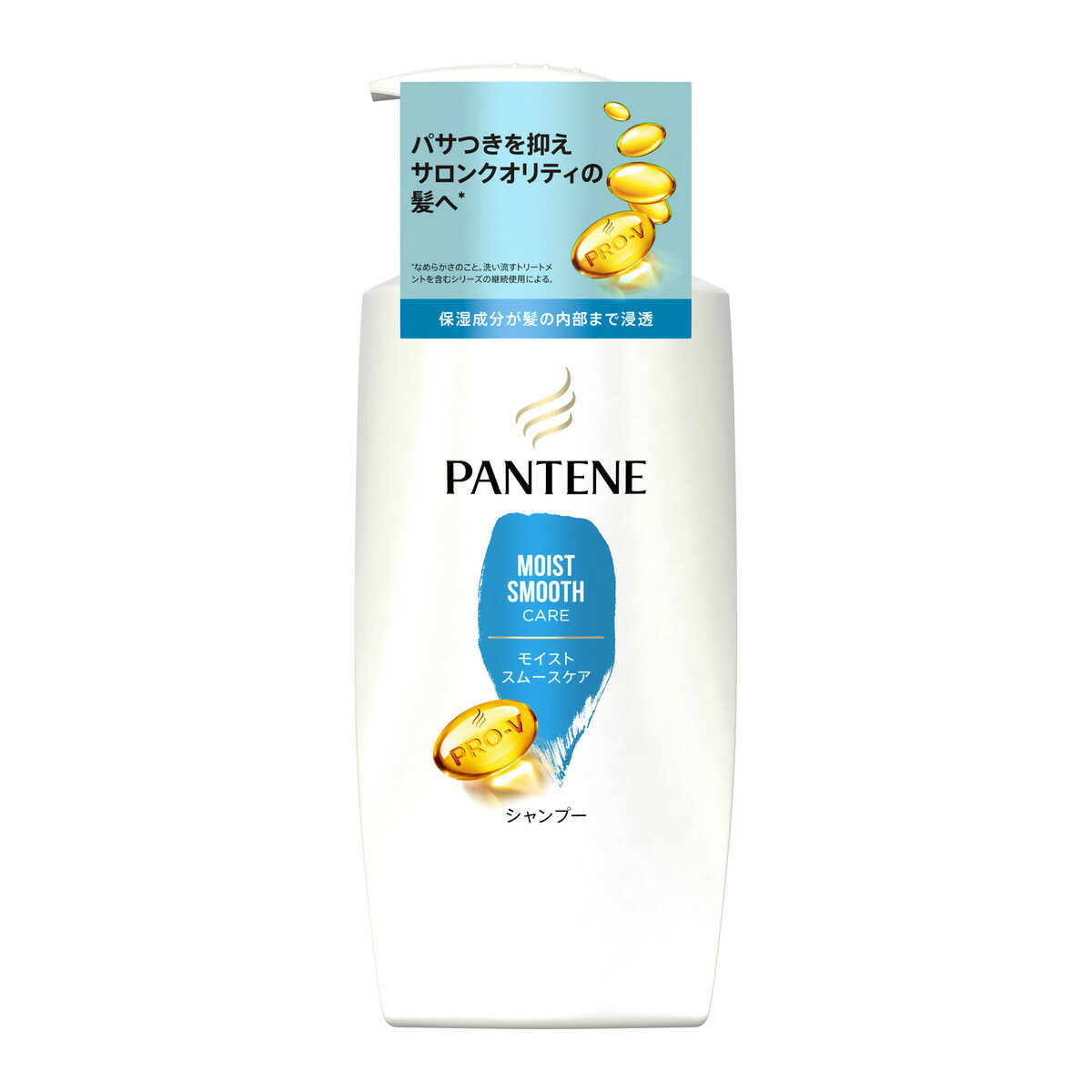 【送料込・まとめ買い×4点セット】P&G パンテーン PANTENE モイストスムースケア シャンプー ポンプ 400ml