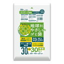 【令和・早い者勝ちセール】ハウスホールドジャパン GE35 再生エコマーク袋 半透明 30L 増量 0.012厚 30枚入