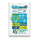 【送料込・まとめ買い×10個セット】ハウスホールドジャパン GE55 再生エコマーク袋 半透明 0.012厚 45L 増量 30枚入(3)