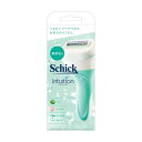 【送料込・まとめ買い×3個セット】Schick イントゥイション 敏感肌用 ホルダーに装着済み刃+替刃1コ 女性用カミソリ