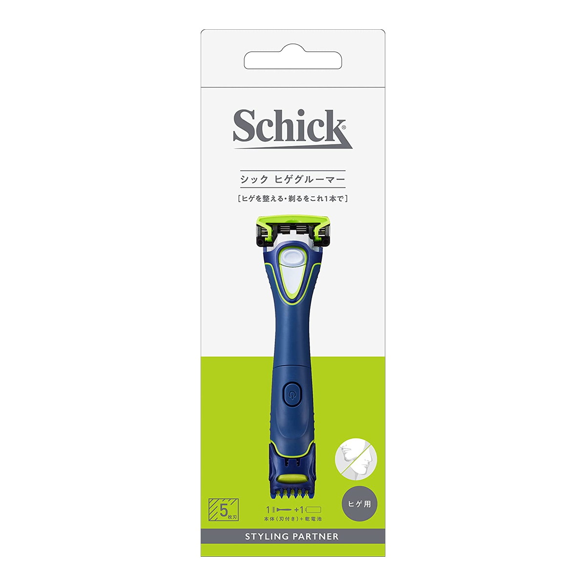 【送料込・まとめ買い×10点セット】Schick シック ヒゲグルーマー 刃付き ヒゲ用