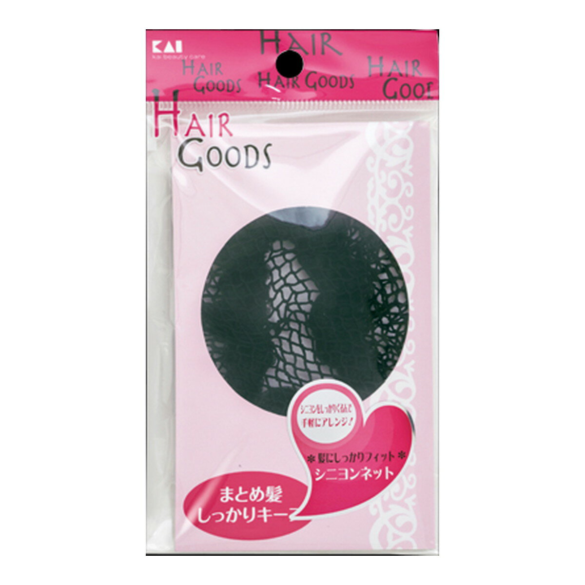 【送料込・まとめ買い×6点セット】貝印 HA3047 ヘアグッズ シニヨンネット