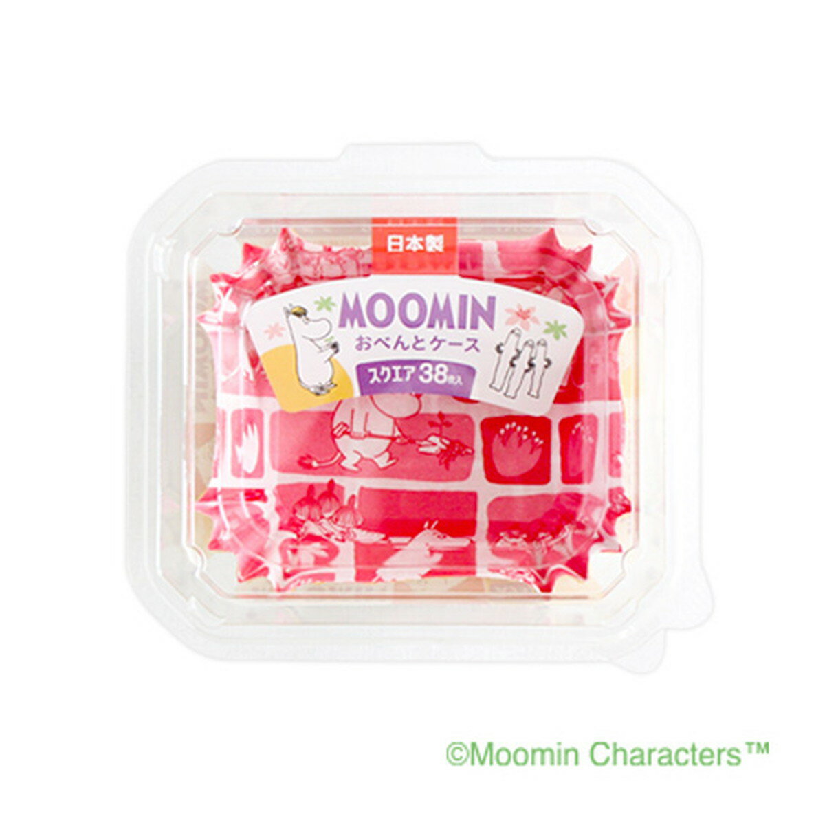 【令和・早い者勝ちセール】東洋アルミエコープロダクツ MOOMIN おべんとケース スクエア 3色アソート 38枚入